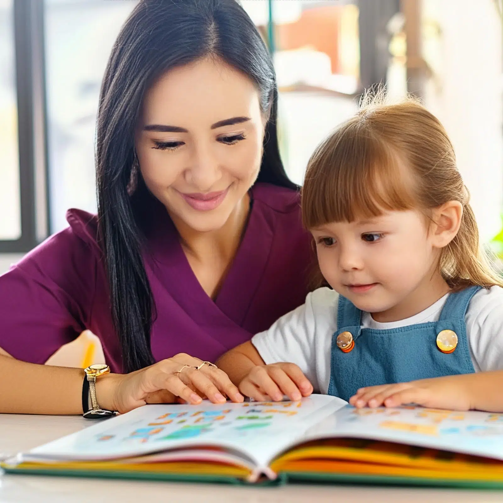 Nanny Teaching Girl